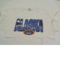 White t-shirt with ALASKA print White t-shirt with ALASKA print