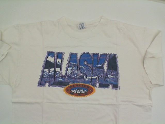 White t-shirt with ALASKA print White t-shirt with ALASKA print