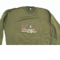Green longsleeve with DUCK print Green longsleeve with DUCK print