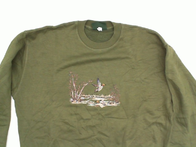 Green longsleeve with DUCK print Green longsleeve with DUCK print