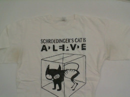 White t-shirt with SCHROEDINGER'S CAT print White t-shirt with SCHROEDINGER'S CAT print