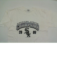 White t-shirt with CHAMPIONS print