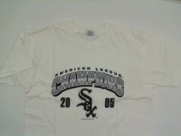White t-shirt with CHAMPIONS print