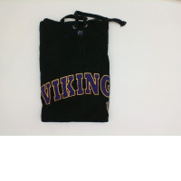 Black hoodie with VIKINGS print