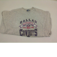 Grey longsleeve with DALLAS COWBOYS print