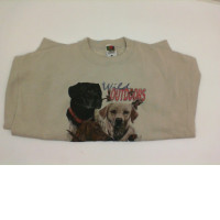 Beige longsleeve with DOGS print