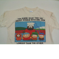 White t-shirt with SOUTH PARK print