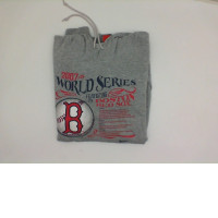 Grey hoodie with BOSTON RED SOCKS print