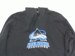 Black hoodie with AVALANCHE fastpitch print