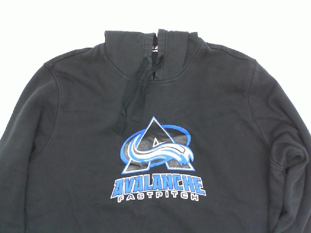 Black hoodie with AVALANCHE fastpitch print Black hoodie with AVALANCHE fastpitch print