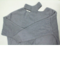Blue collared sweater size M