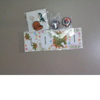 Set of 3 clothing badges + stickers