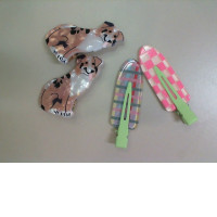 Set of 2 pairs of hair clips