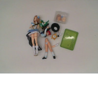 Set Of Blue Girl Figure