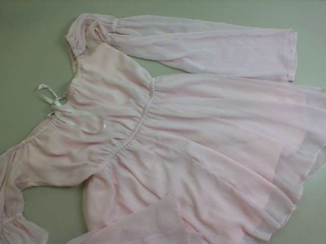 Pink summer women's dress short with long sleeves Pink summer women's dress short with long sleeves