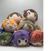 Gift set of 7 keychain plush toys