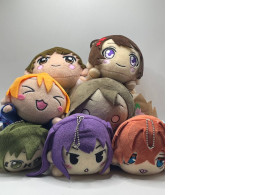 Gift set of 7 keychain plush toys