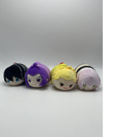 Set of 4 japanese plush keychains