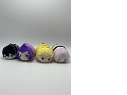 Set of 4 japanese plush keychains