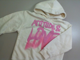 Jacket for girls, beige with hood