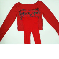 Set Of Long Sleeve Shirt + Long Paints Red (2 Pcs/Set)