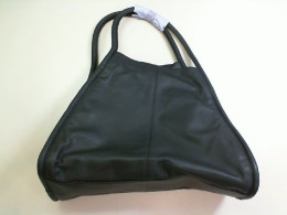 Black leather bag