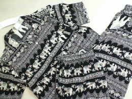 Men's shirt + pants set, elephant pattern, Thailand