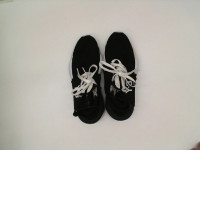 sports shoes  black white