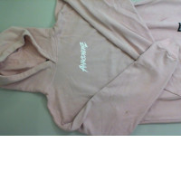 Warm jacket with long sleeves and hood, pink