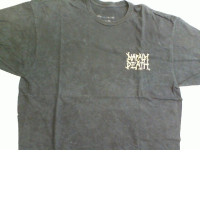 Black men's T-shirt with a pattern