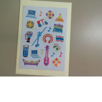 Thailand stickers set