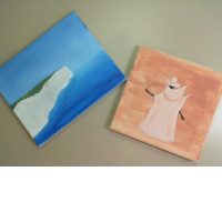Set of 2 paintings