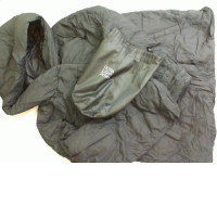 Black short jacket in a bag Ultra light down