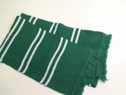 Knitted green scarf