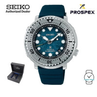 Seiko Prospex SRPH77K1 Antarctica Baby Tuna 'Save the Ocean' 200M Automatic Blue Dial Stainless Steel Case Silicone Strap Men's Watch