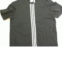 Men's T-shirt black with white stripes ADIDAS Men's T-shirt black with white stripes ADIDAS