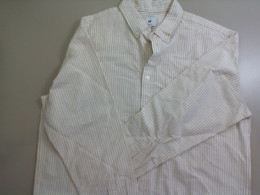 Men's beige striped shirt H&M