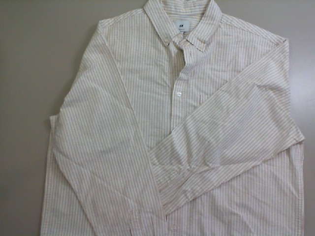 Men's beige striped shirt H&M Men's beige striped shirt H&M