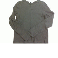 Women's black long sleeve T-shirt