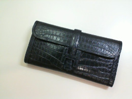 Women's leather bag, clutch