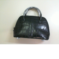 Women's leather bag, small, with long strap included