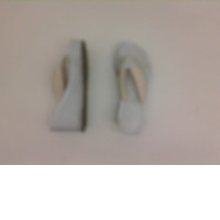 White women's slippers 