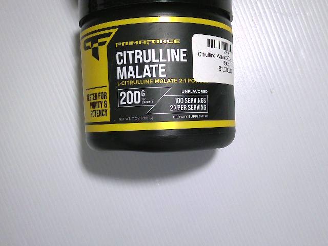 Primaforce L-citrulline malate supplement Primaforce L-citrulline malate supplement