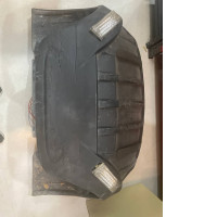 Golf car rear panel with headlights