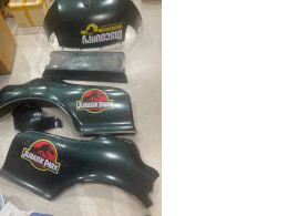Set of JURASSIC PARK bumper trims for golf carts