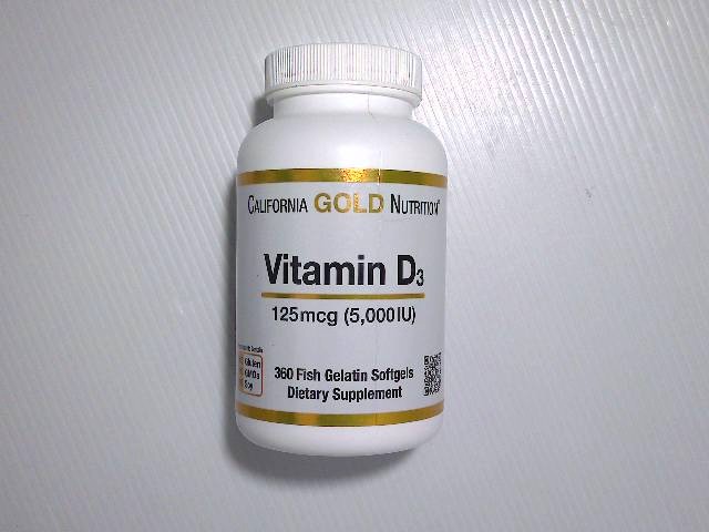 California Gold Nutrition Vitamin D3 supplement California Gold Nutrition Vitamin D3 supplement