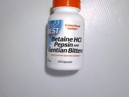doctor's best Betaine HCI pepsin and gentian bitters supplement