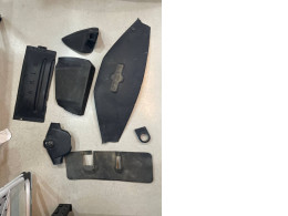 Set of plastic inserts for golf cart door, trunk, steering wheel and turn signal