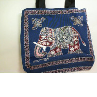 Elephant Bag blue color