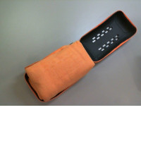 Towel orange color with case sport